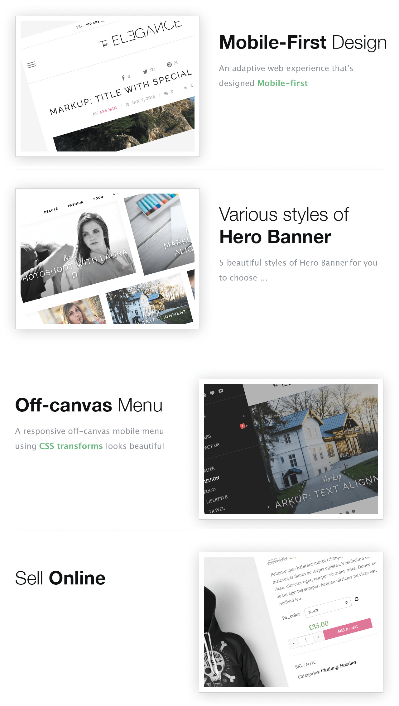 Elegance - A Flawlessly Minimalist Blogging theme - 1