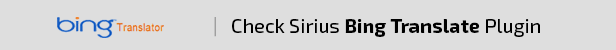 Sirius Bing Translate API Plugin