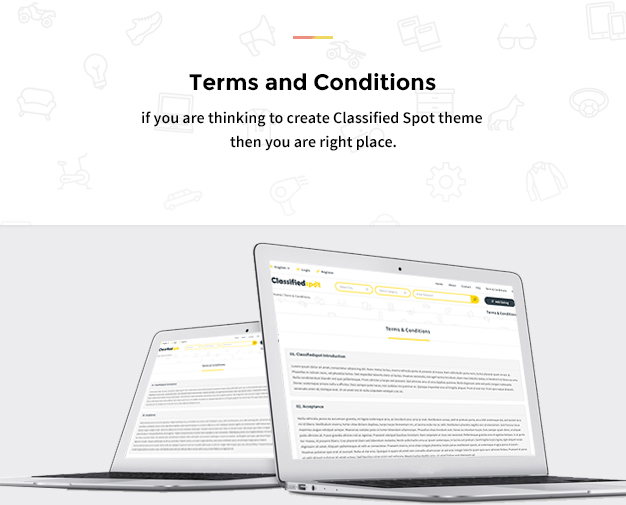 classified spot html Term and condition