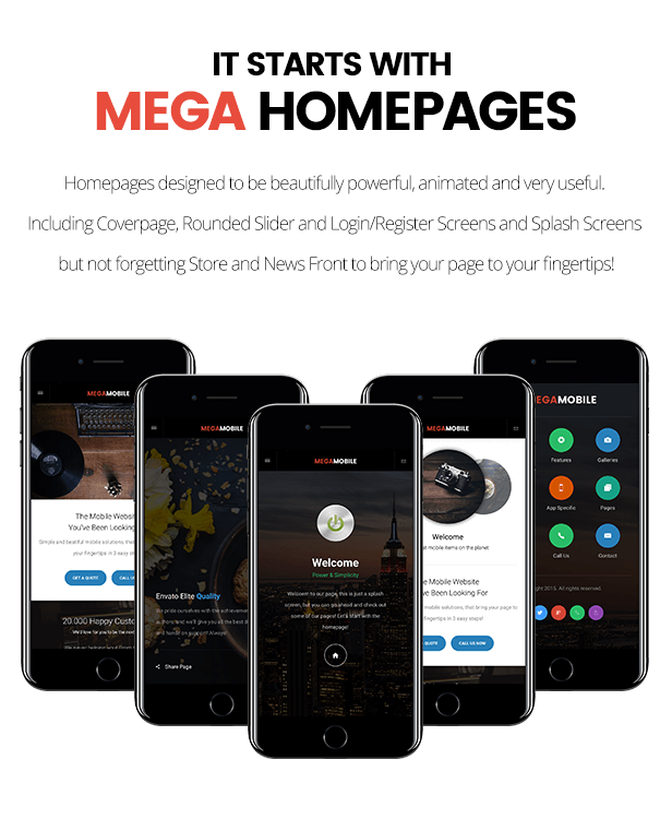 MegaMobile | PhoneGap & Cordova Mobile App - 14
