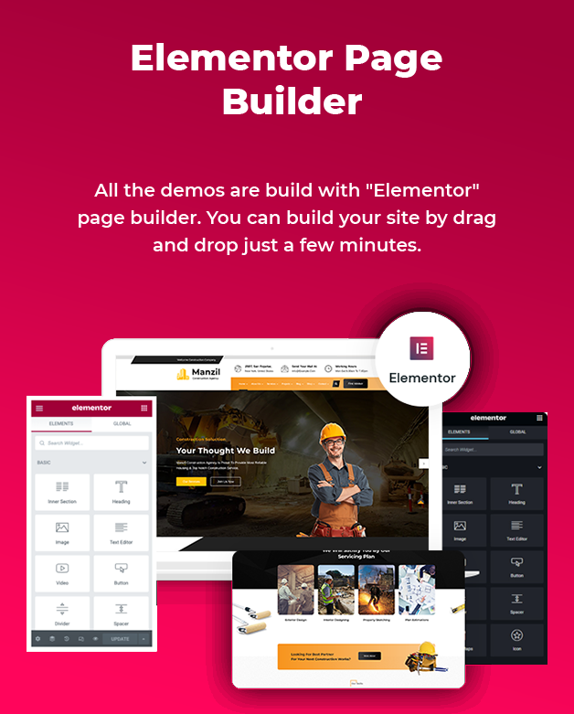 Elementor Builder Available
