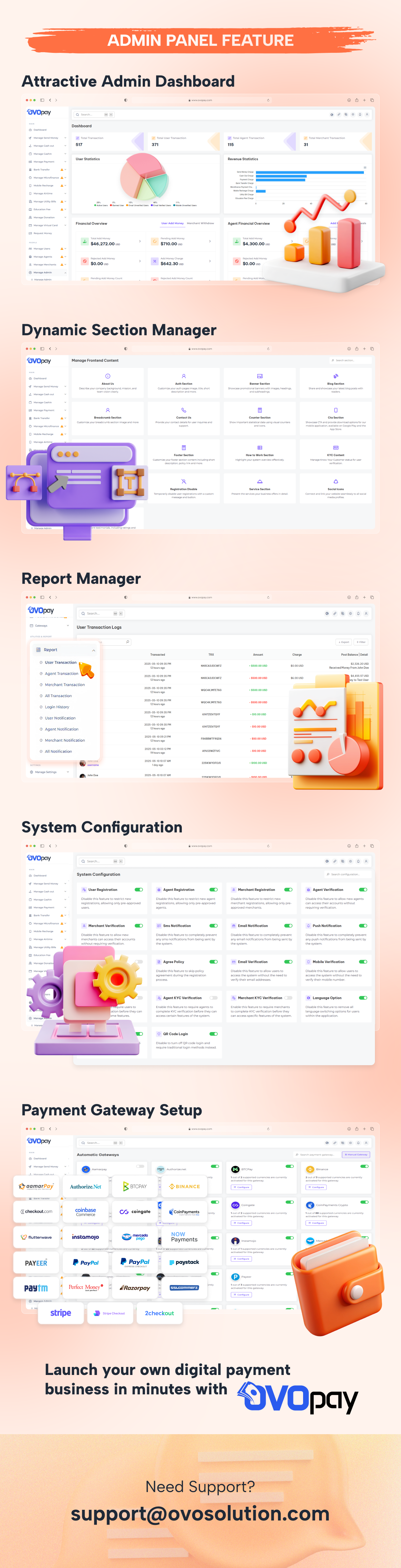 OvoPay - Complete Cross Platform MFS Solution | User, Agent & Merchant Apps with Web | Admin Panel - 5