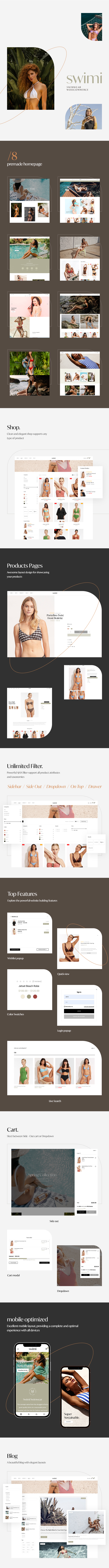 Swimwear WooCommerce WordPress Theme Swimi Preview