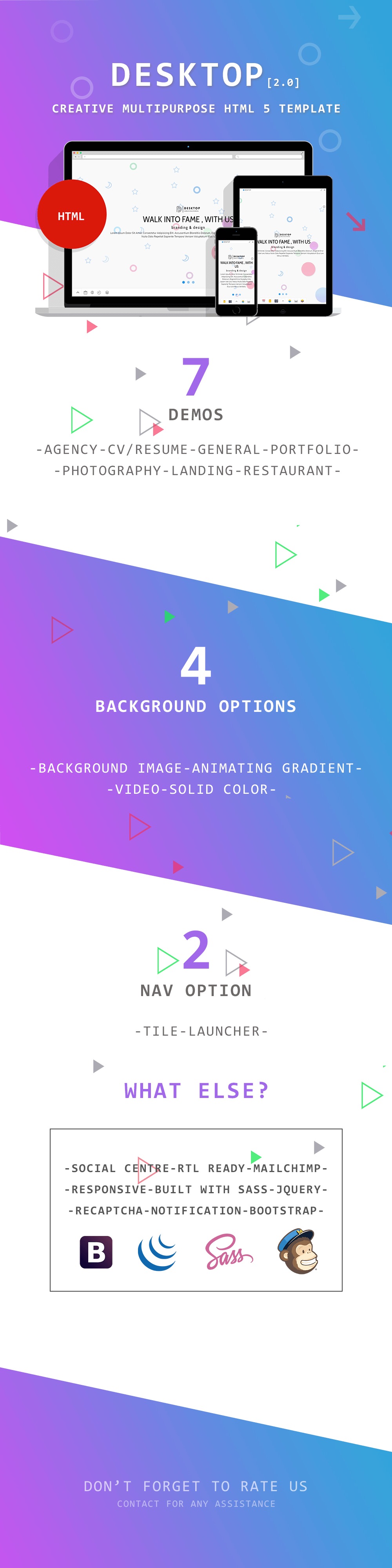 Desktop | Creative Multipurpose HTML5 Template - 1
