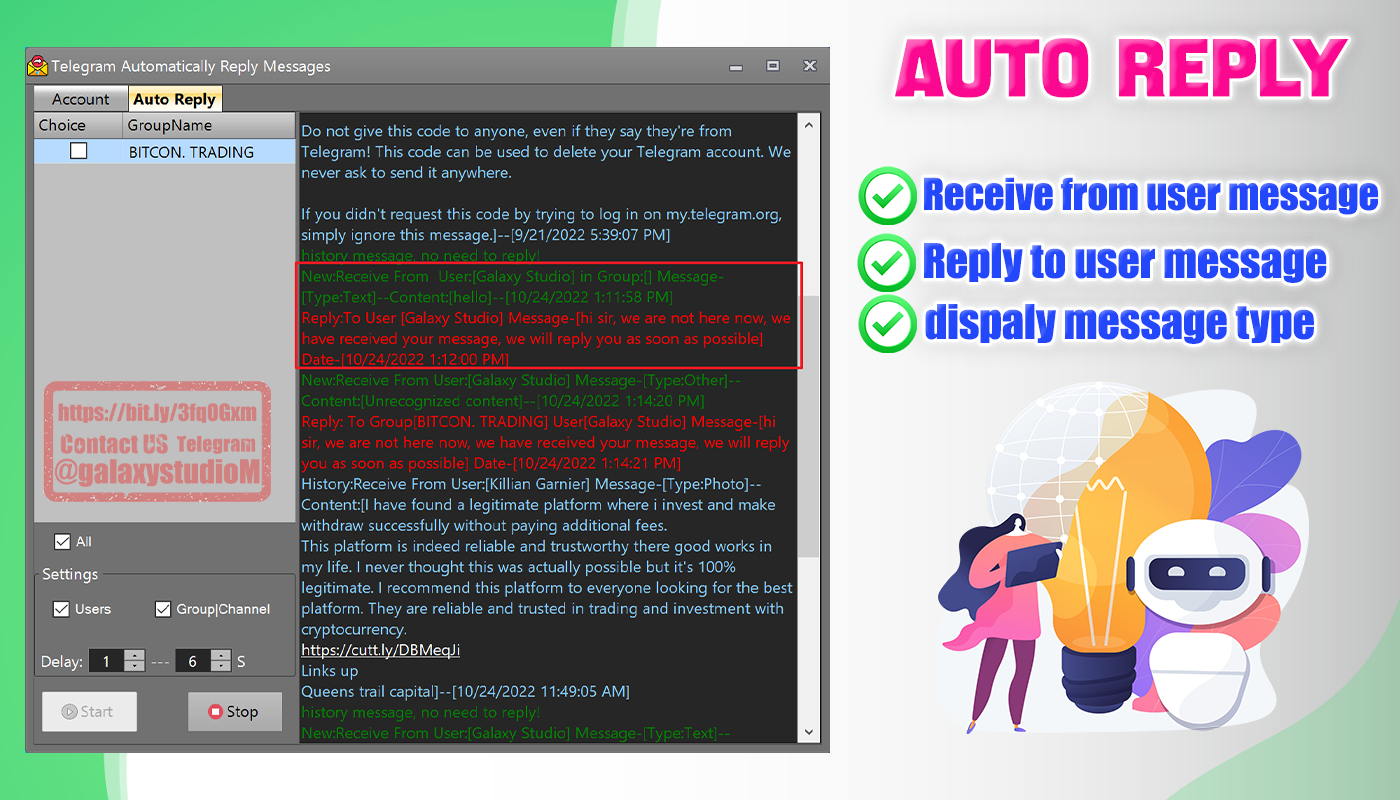 Telegram Auto Reply Message