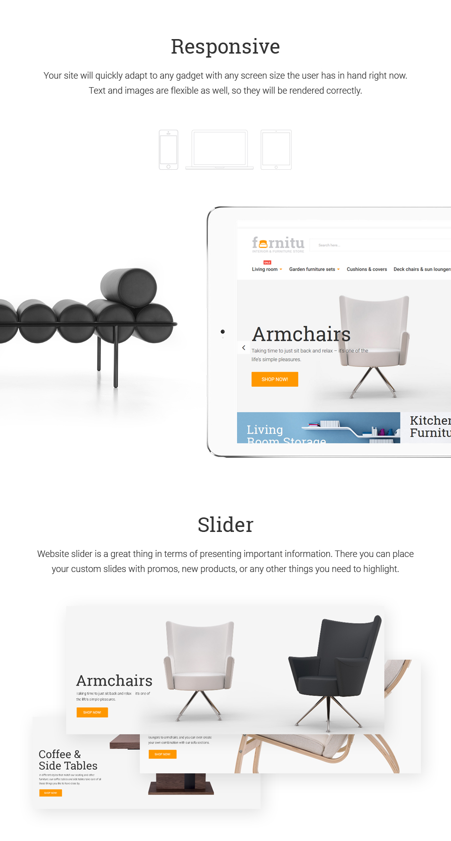 Furnitu Interior Furniture Responsive Magento 1 9x Theme