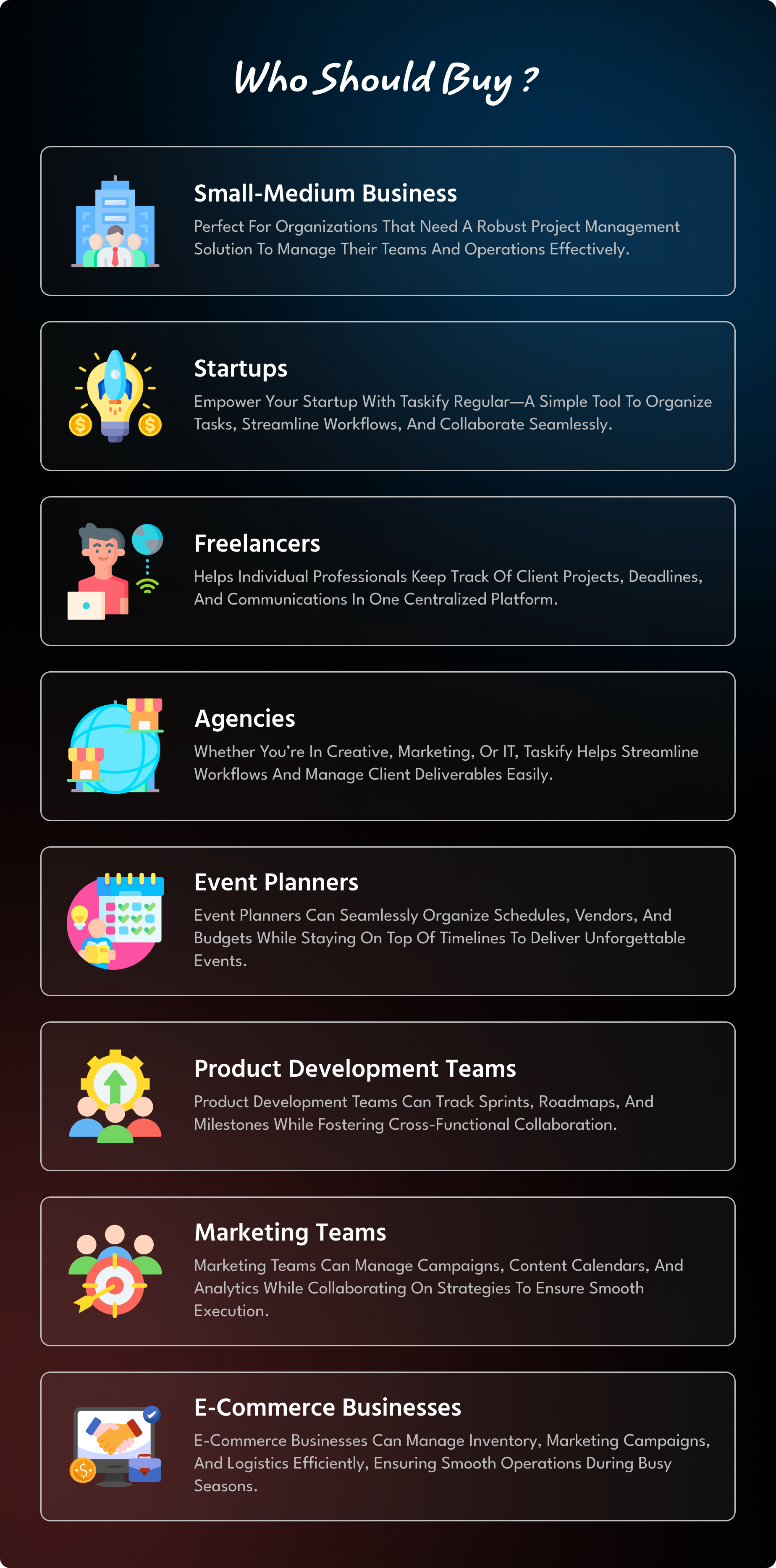 Who should buy - Taskify Flutter App for Project Management, Task Manager and Productivity Tool