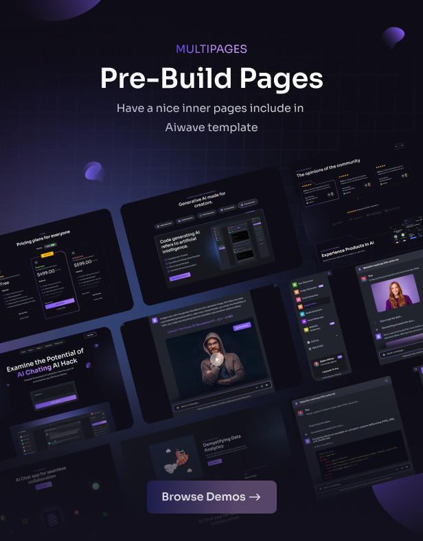 Aiwave - AI SaaS Website + Dashboard React NextJS UI Kit - 3