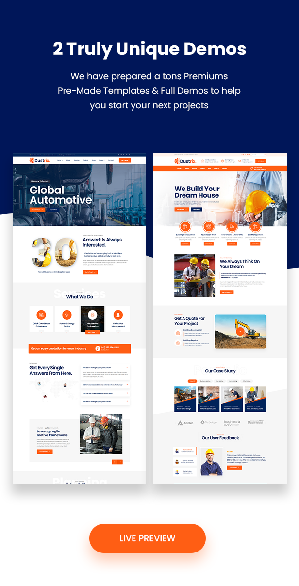 Dustrix - Construction and Industry WordPress Theme - 3