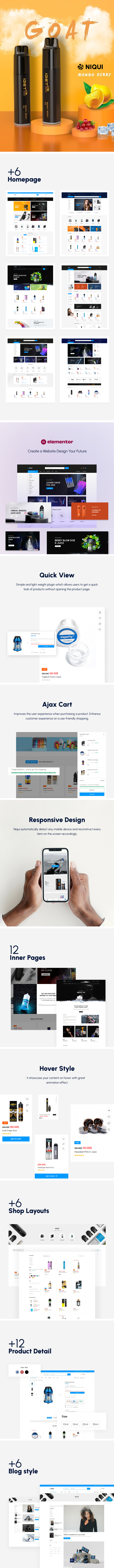 Niqui – Vape Store WooCommerce WordPress Theme - 1