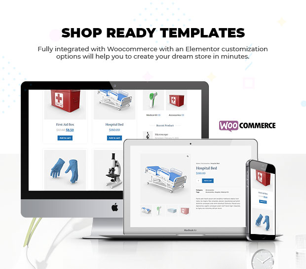 medcare html woocommerce pages
