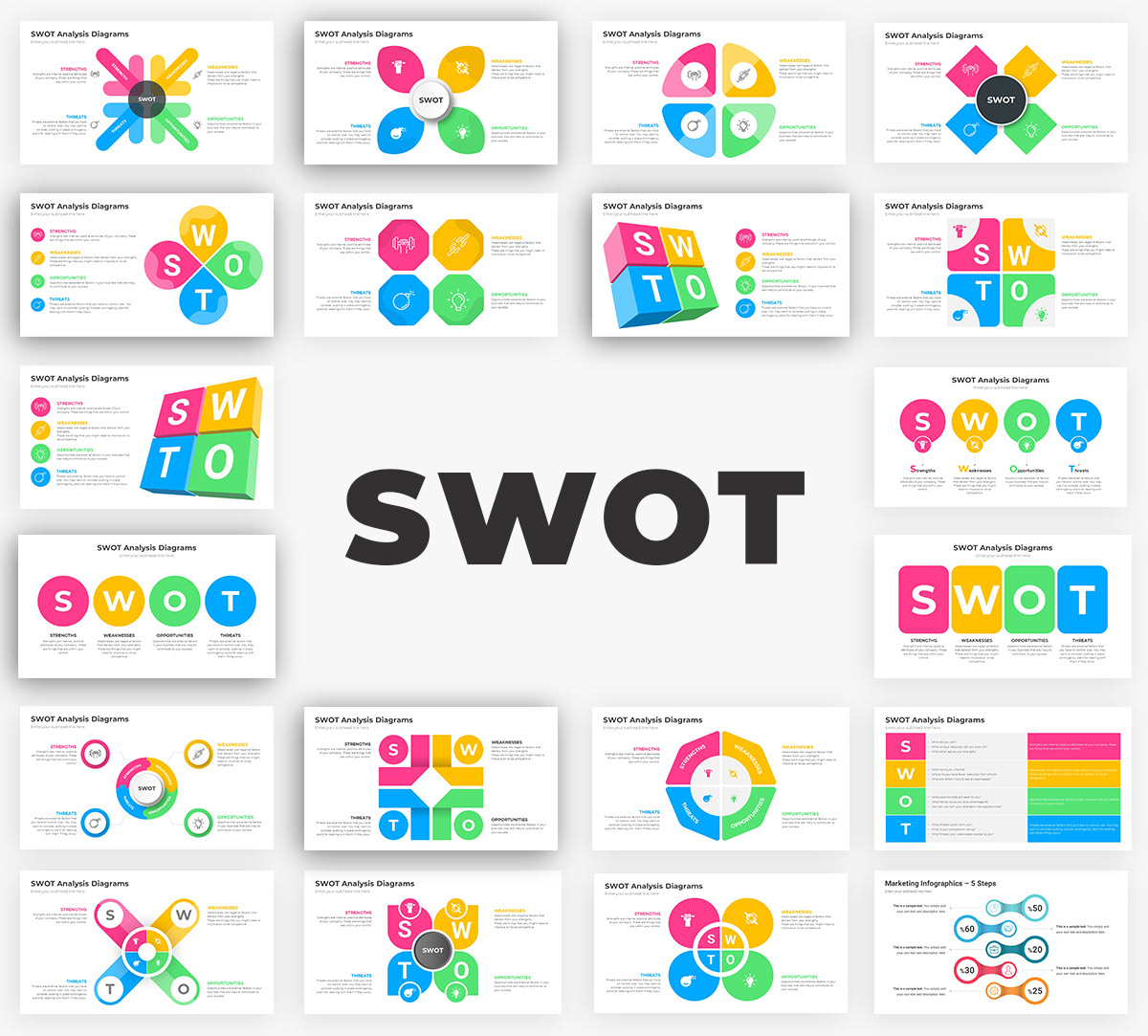 Infographics Complete Bundle PowerPoint Templates - 93