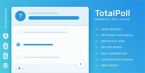 TotalPoll responsive poll plugin