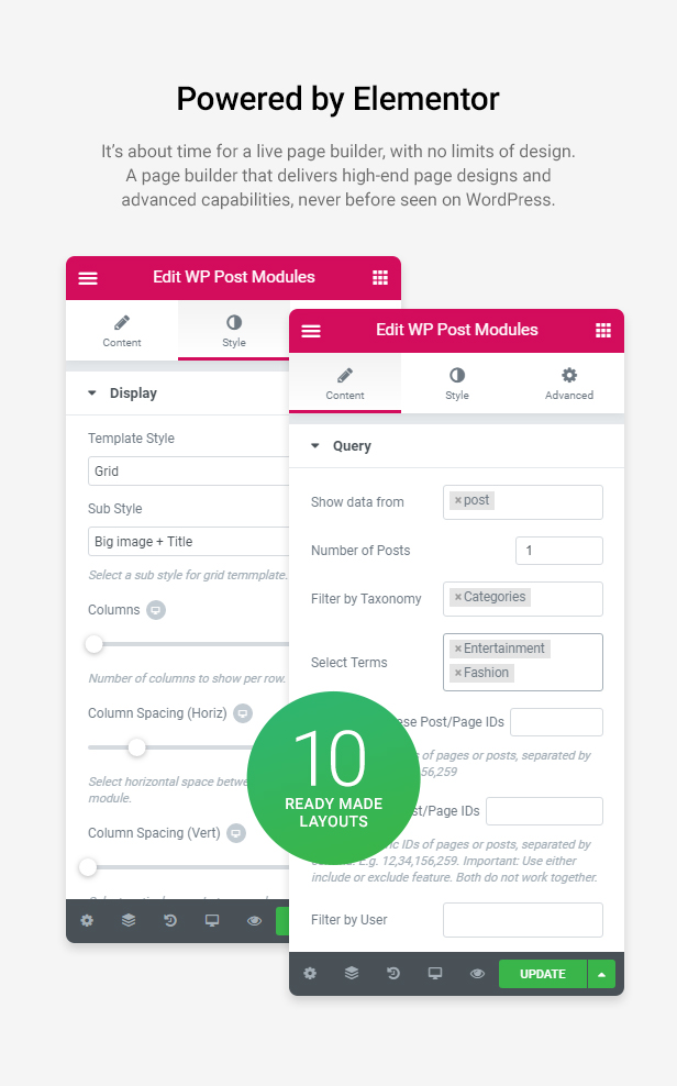 Powered by Elementor