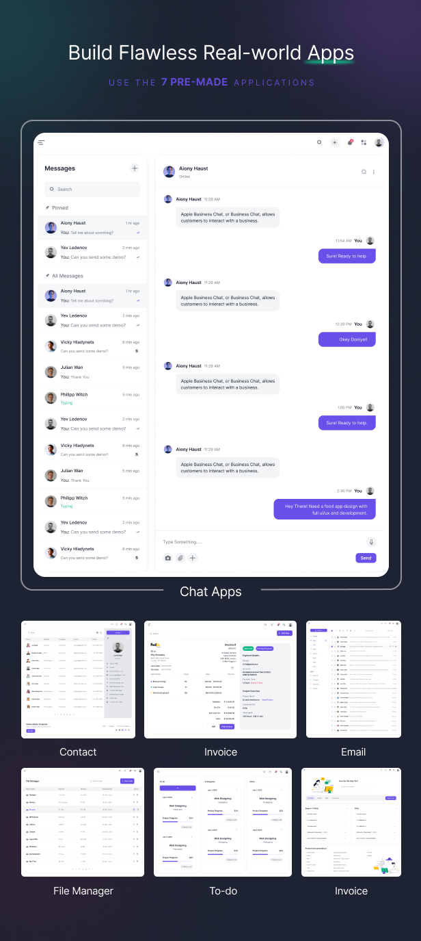 QuickFrame - Vue Admin & Dashboard Template - 4