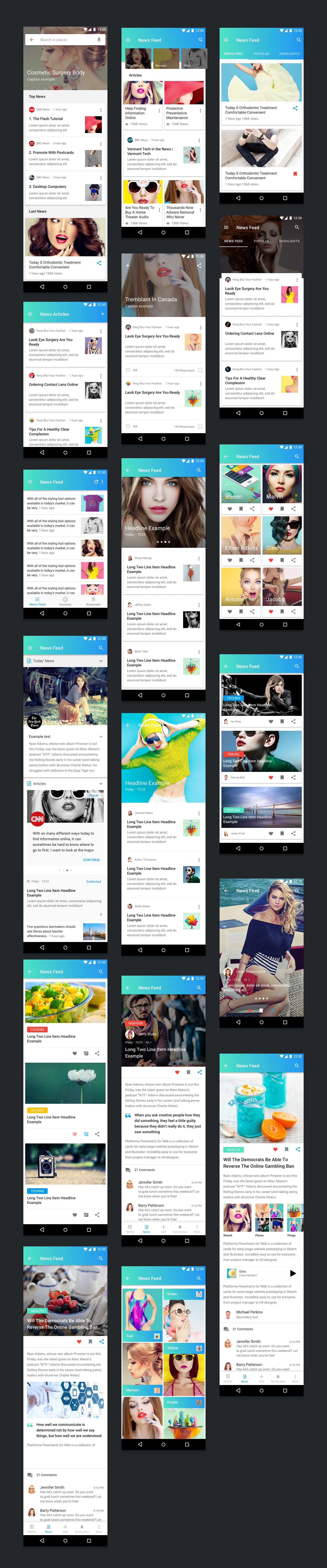 Material Template UX/UI Kit - 3