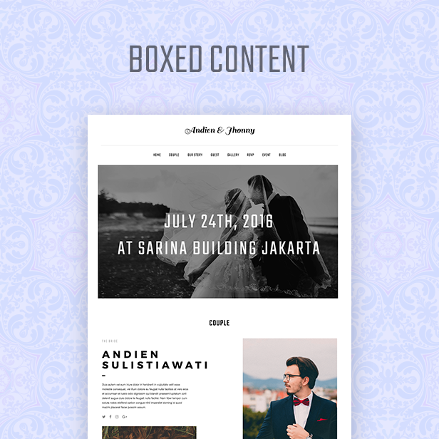 Kabheen - Modern Wedding WordPress Theme - 2