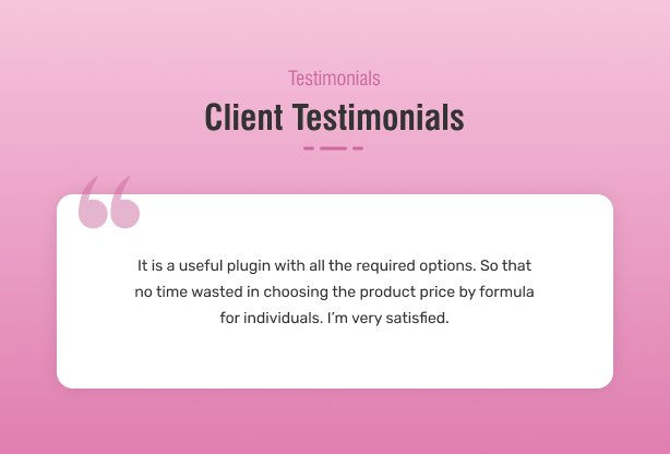 Client Testimonials