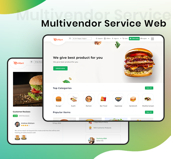 eMart | Multivendor Food, eCommerce, Parcel, Taxi booking, Car Rental App with Admin and Website - 10