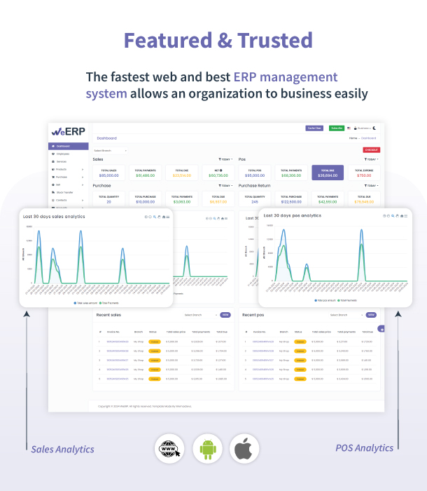 WeERP - Business or company management solution with POS (SaaS) including web panel - 8