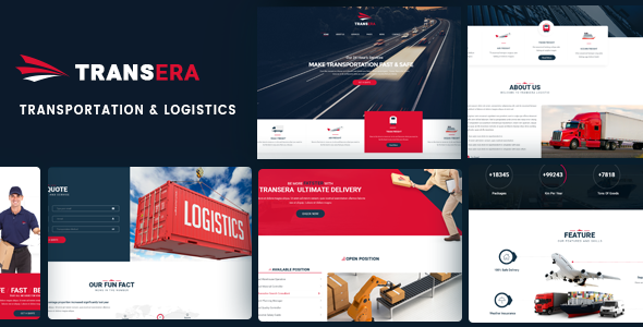 Logistics WordPress Theme | Logistics WP Transera (Logistics, Transportation, Cargo)