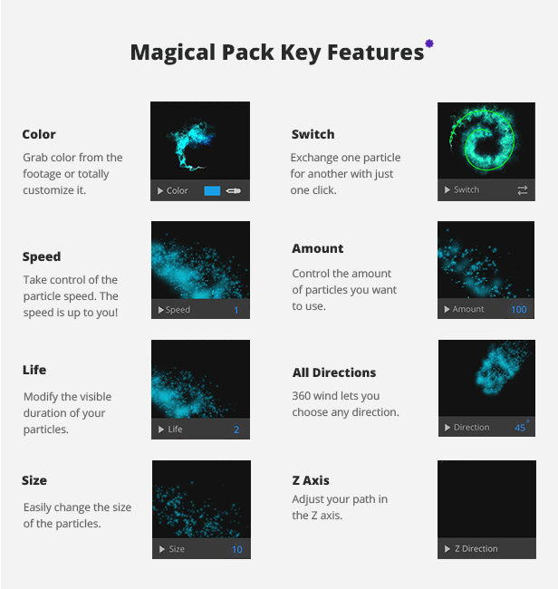 Particle Builder | Magical Pack: Magic Awards Abstract Particular Presets - 18
