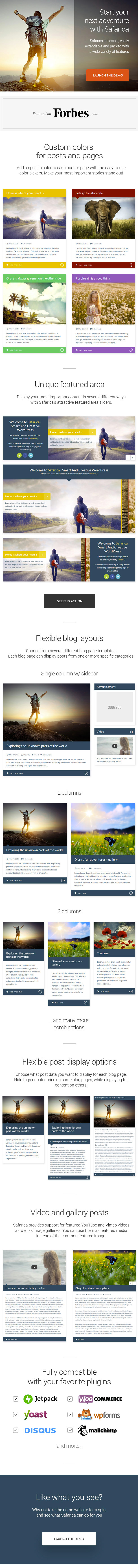 Safarica - Smart And Creative WordPress Blog Theme - 1