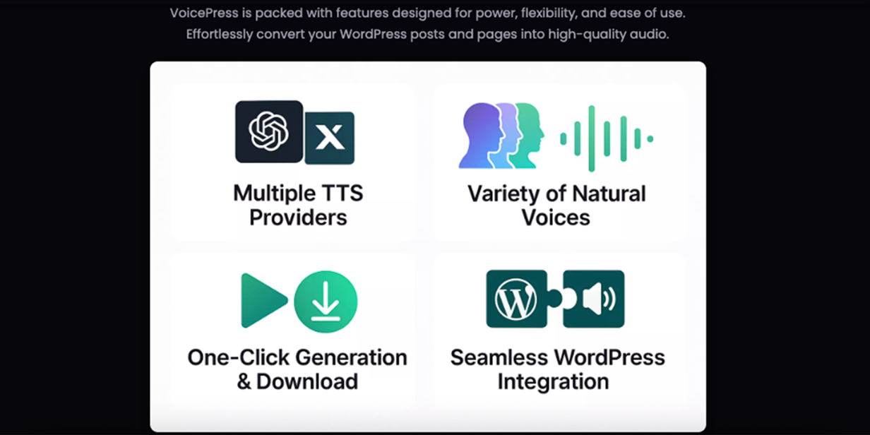 VoicePress - AI Text to Speech for WordPress - 4