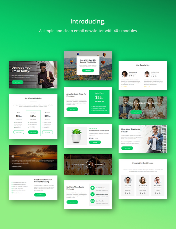 Wanda Responsive Email Newsletter Template For Startup By Evosmail