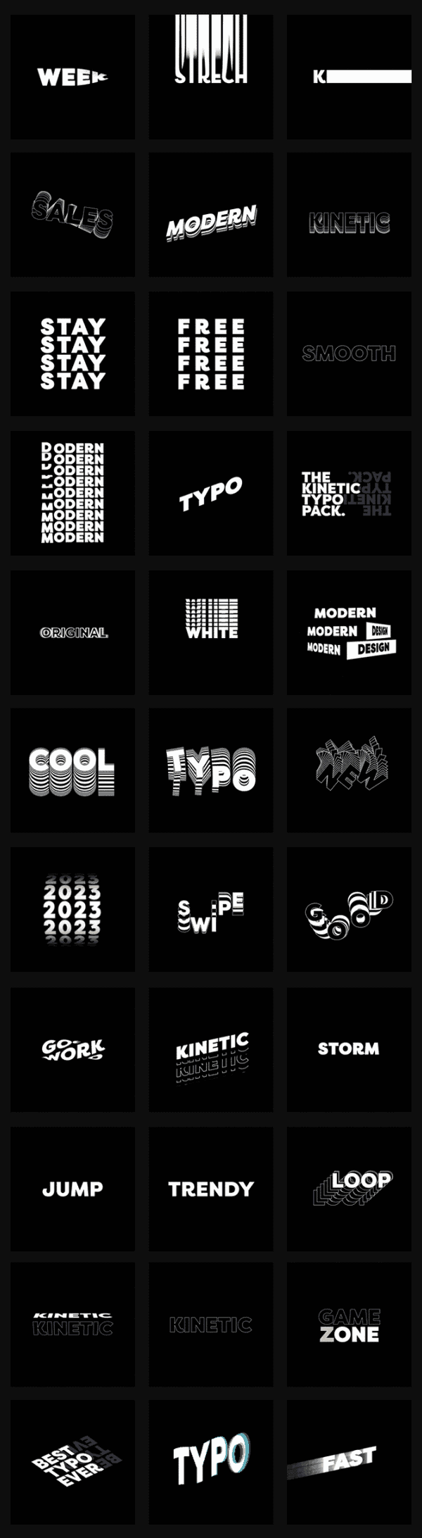 Typo Kit | Animated Titles - 54