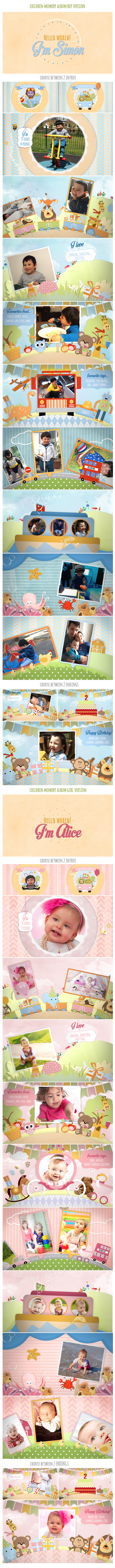 Children Memory Album And Birthday Invitation - 2