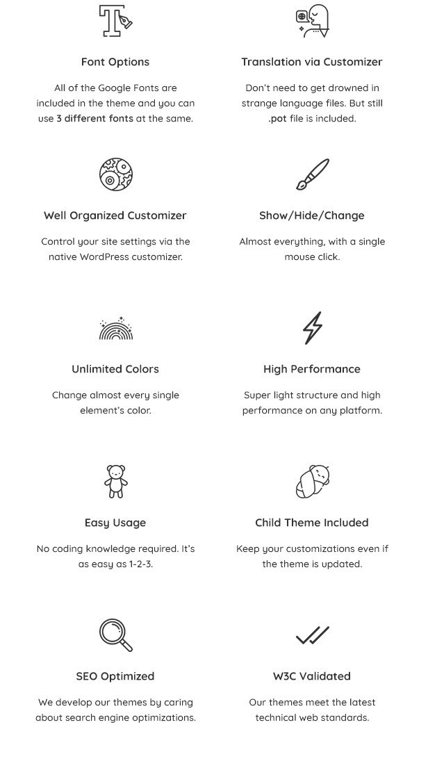 Robin Theme Features 2