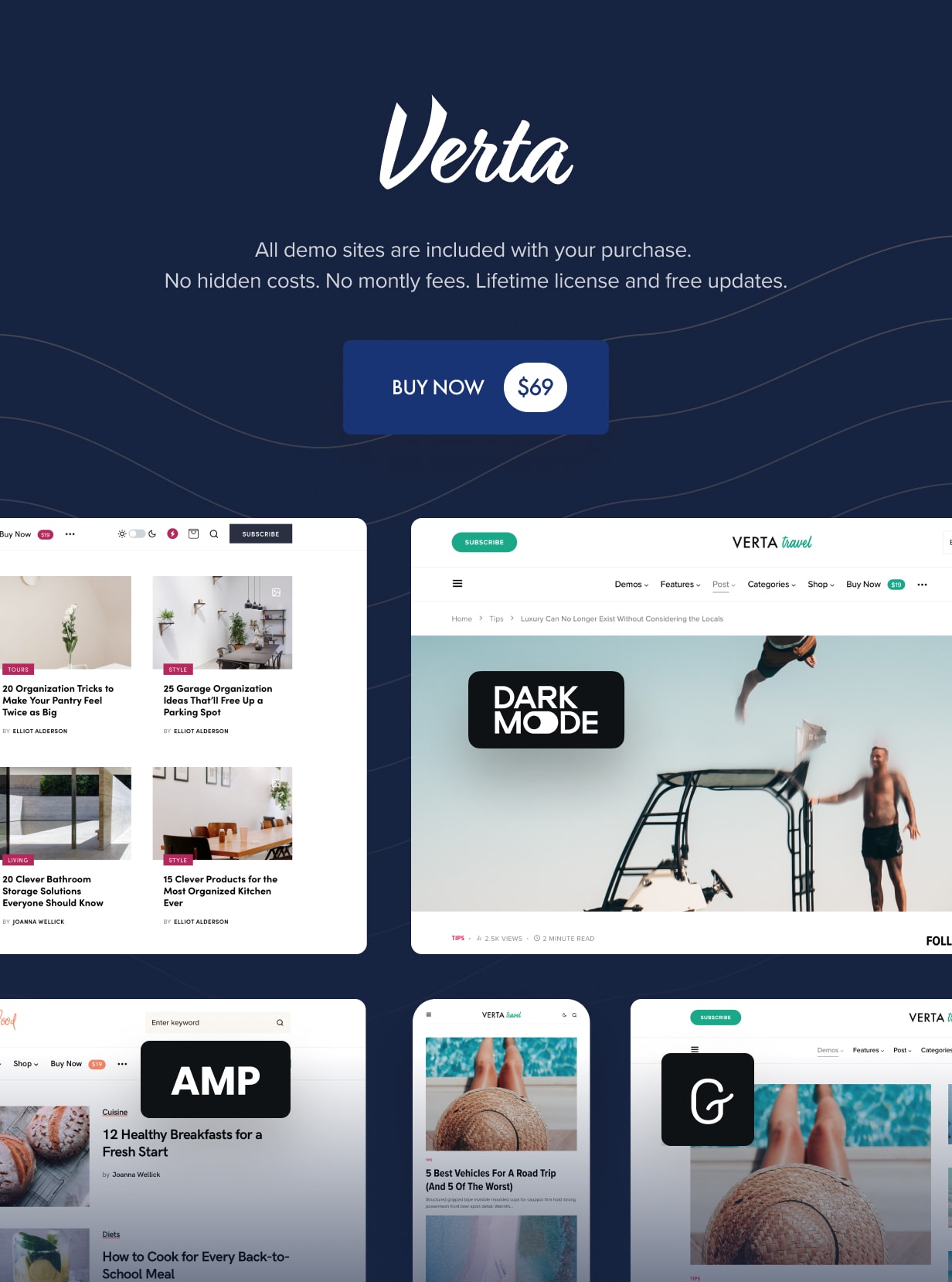 Verta - Multi-Concept WordPress Theme for Modern Publishers Nulled
