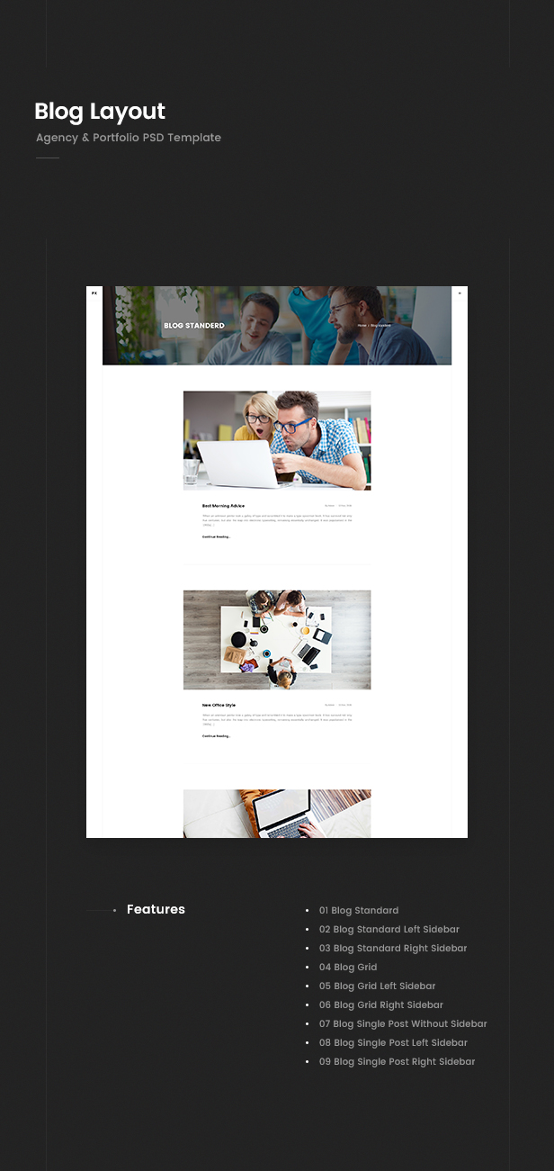 Prex | Creative Agency & Portfolio PSD Template - 3