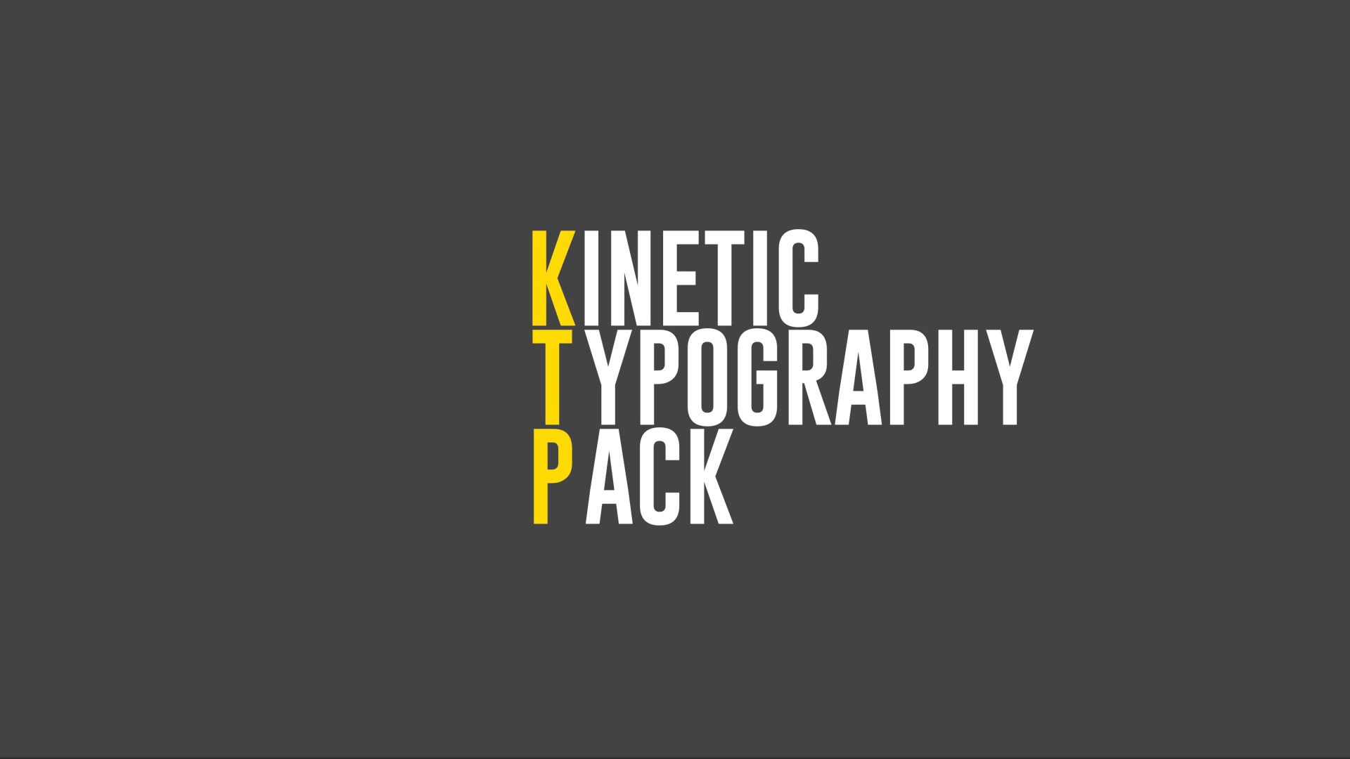 Kinetic Typo Pack - 7