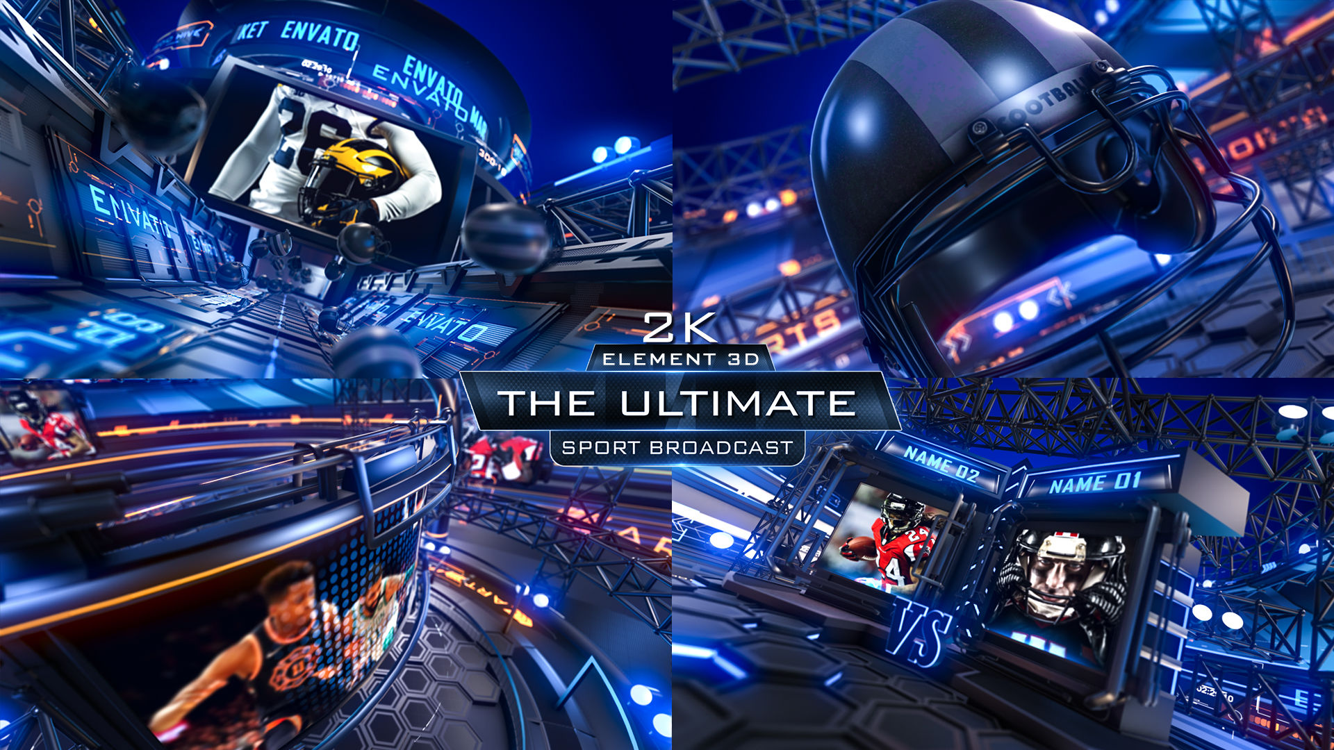 FREE) VIDEOHIVE SPORT BROADCAST - Free After Effects Templates (Official Site) - Videohive projects