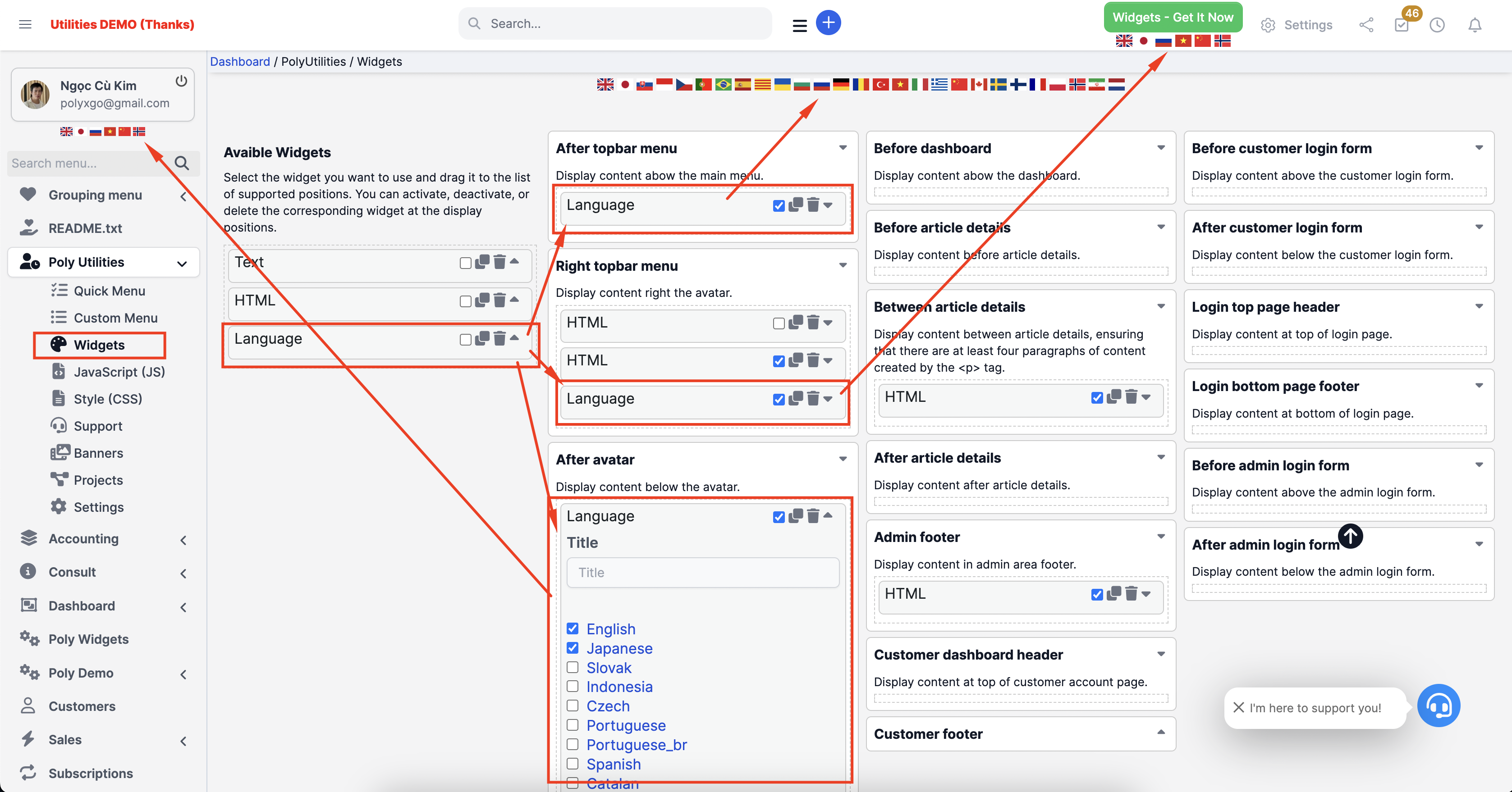 PolyUtilities for Perfex CRM: Quick Access Menu, Custom JS, CSS, and More - 11