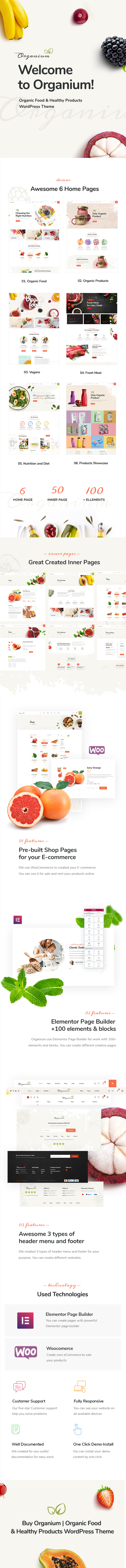 Organium | Organic Food Products WordPress Theme - 2