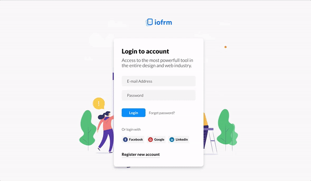 Iofrm - Login and Register Form Templates - 7