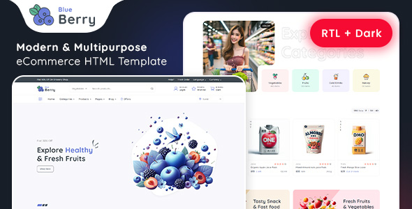 Blueberry - eCommerce Tailwind CSS Template