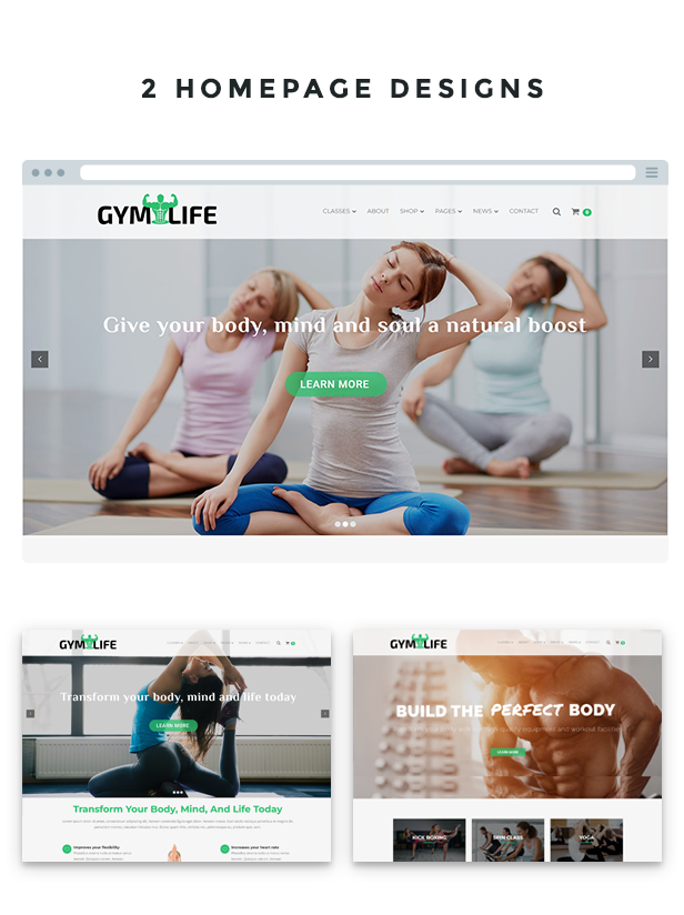 GymLife - Gym, Yoga & Fitness WordPress Theme - 3