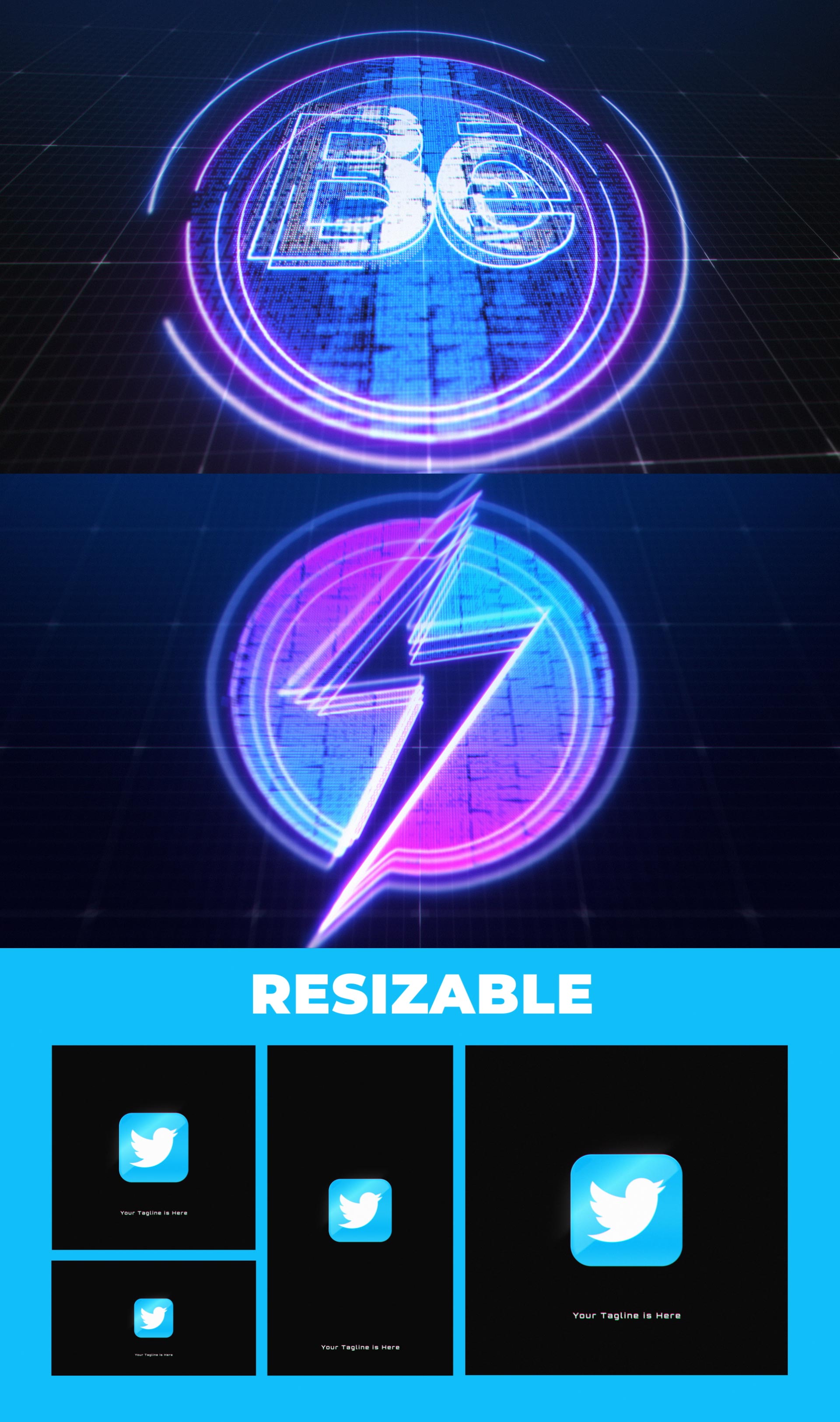 Neon Logo Reveal by Chernu | VideoHive