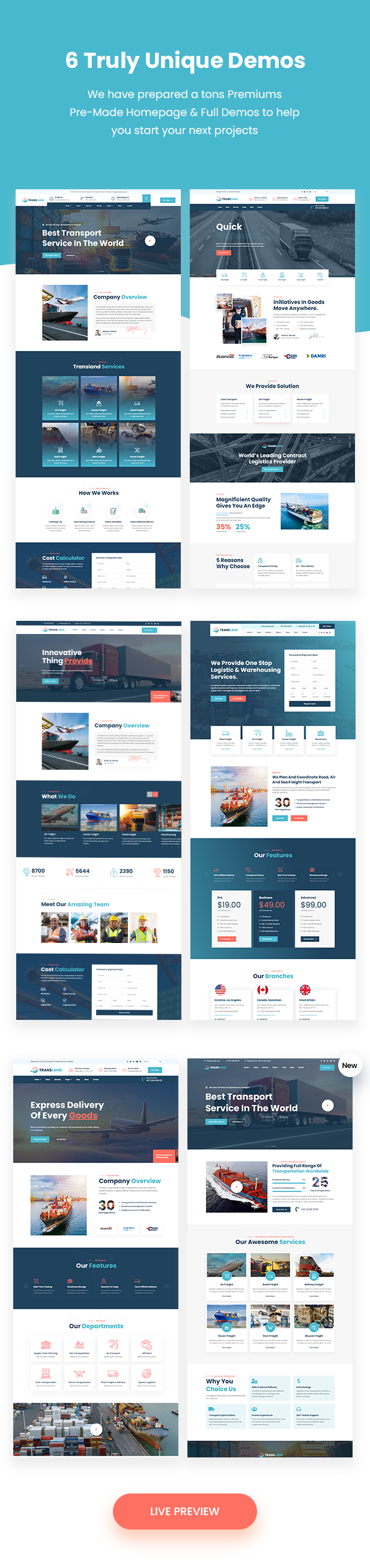 Transland - Transport & Logistics WordPress Theme - 4