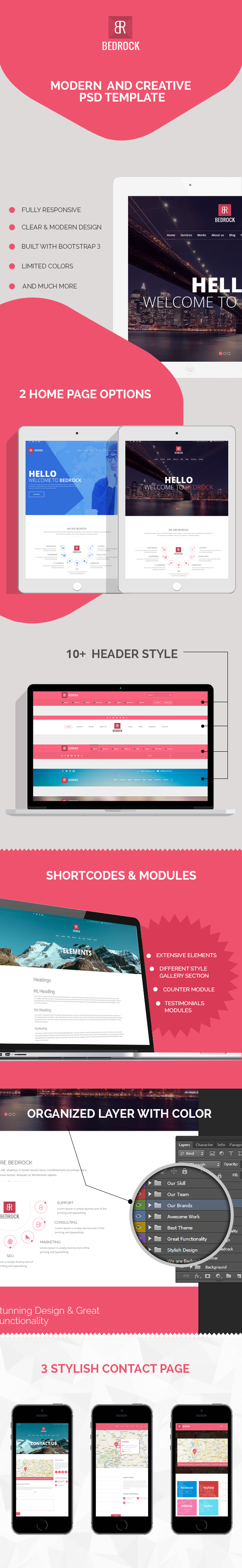 Bedrock Multi Purpose Theme - 1