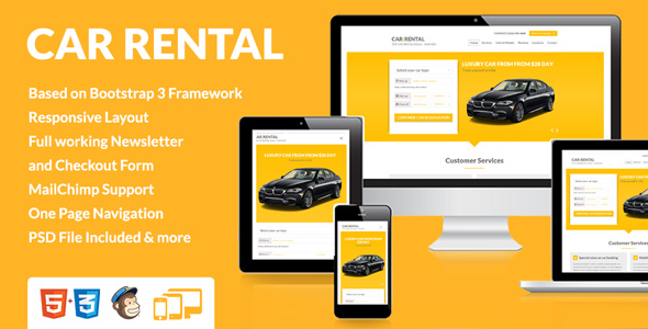 CarRental Landingpage