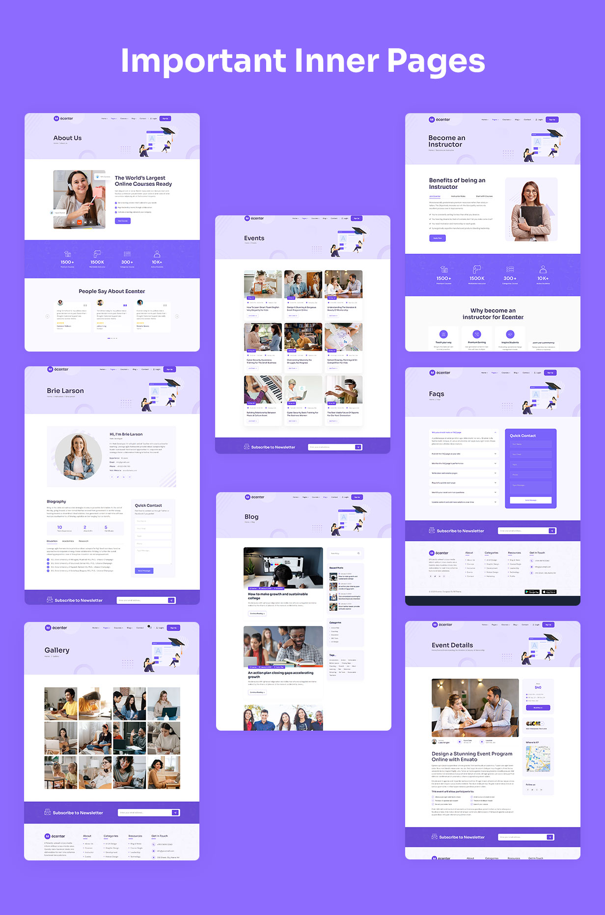 Ecenter - Education WordPress Theme