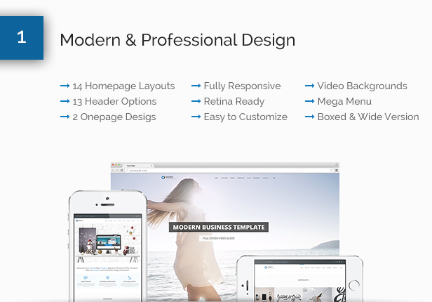 Mixed Modern and Professional HTML Template - 3