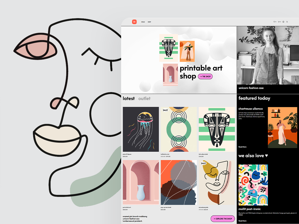 Digital Art Store - Elementor Template Kit