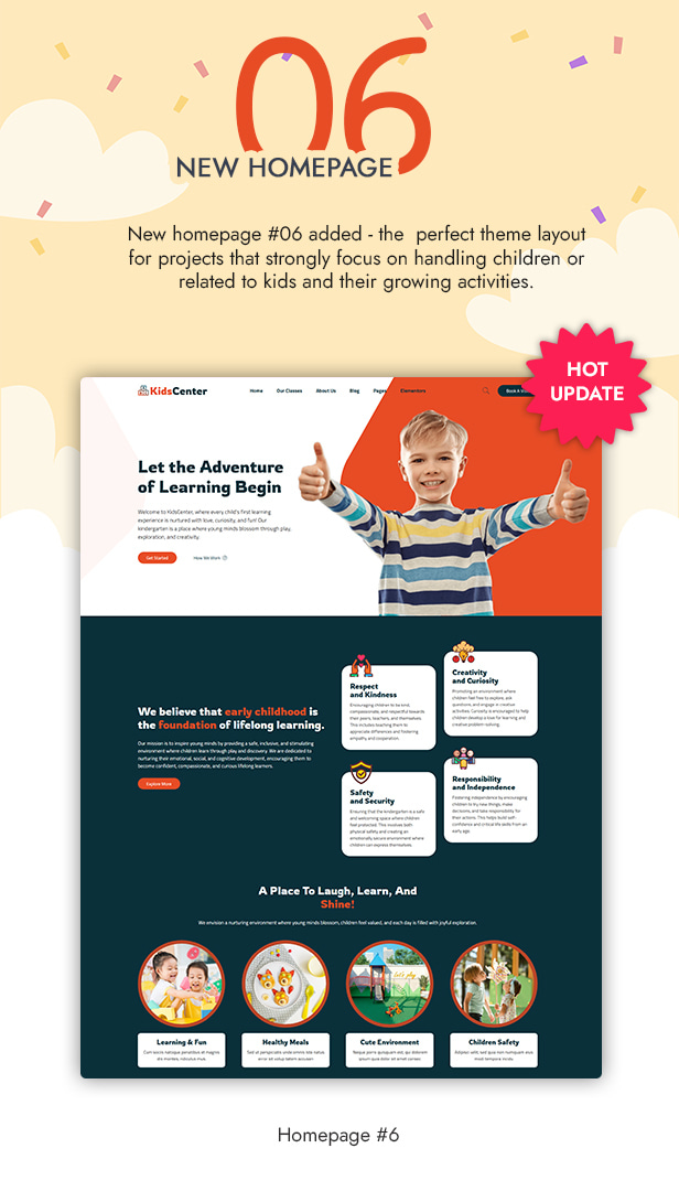 KidsCenter - Kindergarten and Kid Care Education WordPress Theme - 1