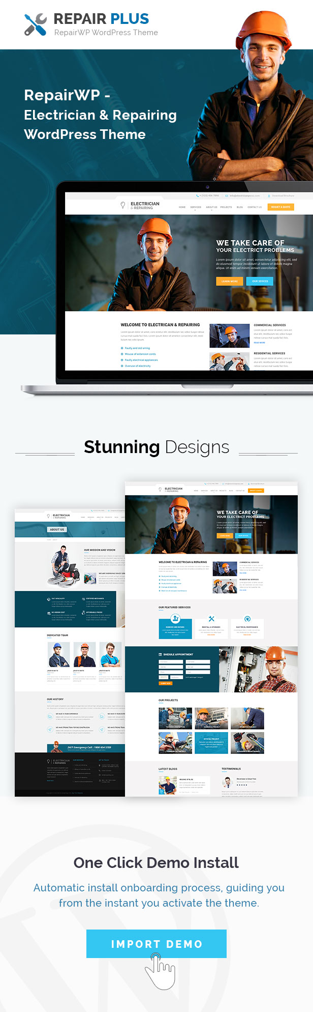 repair wordpress theme